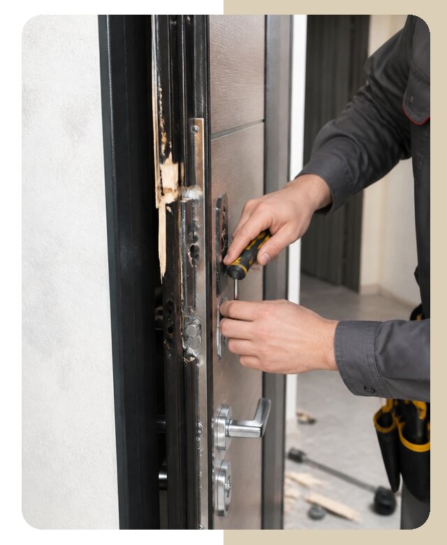 Ремонт взломанной двери в Домодедово по цене от 6210 р. | Дверной